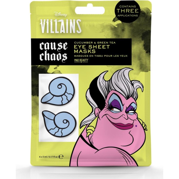 Disney ursula mascarilla facial ojos 1un
